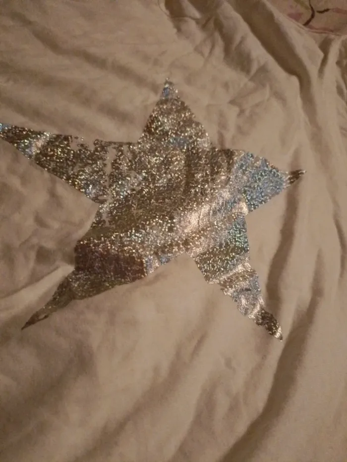 Tee shirt 14 ans étoile holographique uessentiel - photo numéro 3