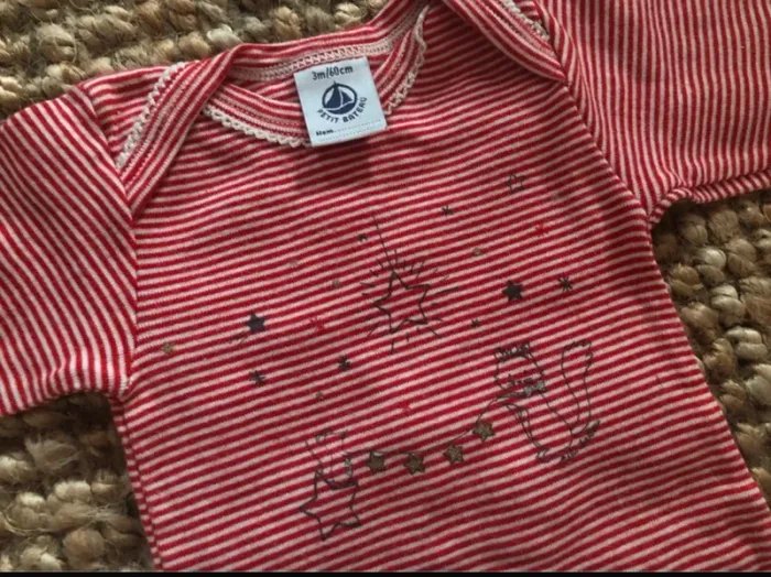 Body de Noël à rayures Petit Bateau - photo numéro 2