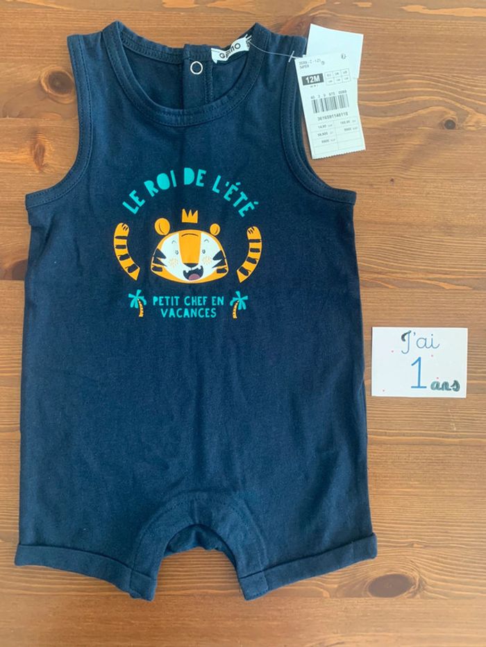 Combishort bébé garçon