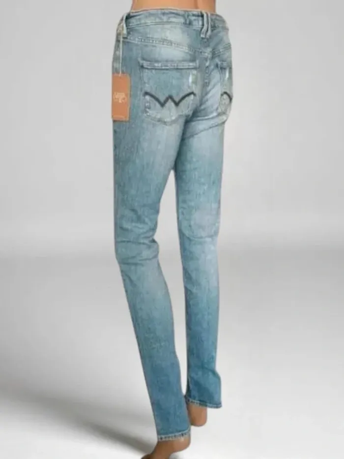 Jeans Le Temps Des Cerises 300/16 slim Pegg destroy bleu N°5 taille intermediaire stretch - photo numéro 6