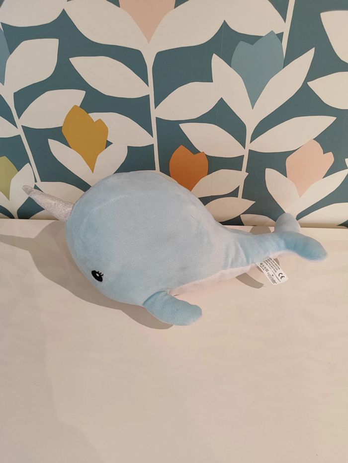 Peluche narval baleine