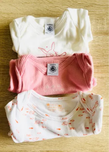 Lot de 3 bodys manches courtes