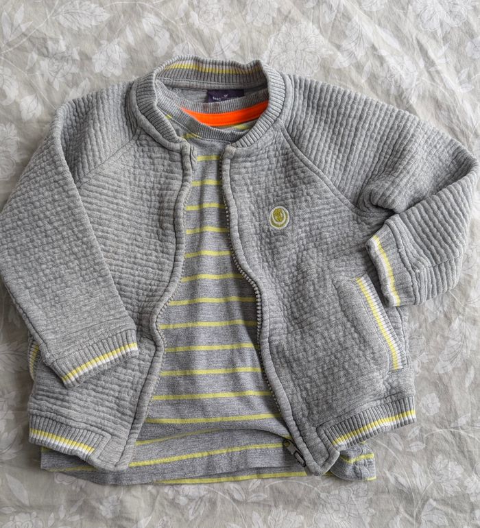 Gilet tee shirt gris - photo numéro 2