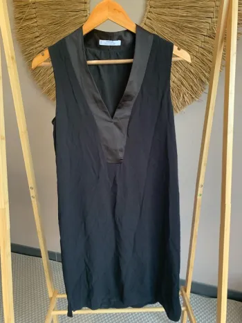 Robe noire Mango fluide