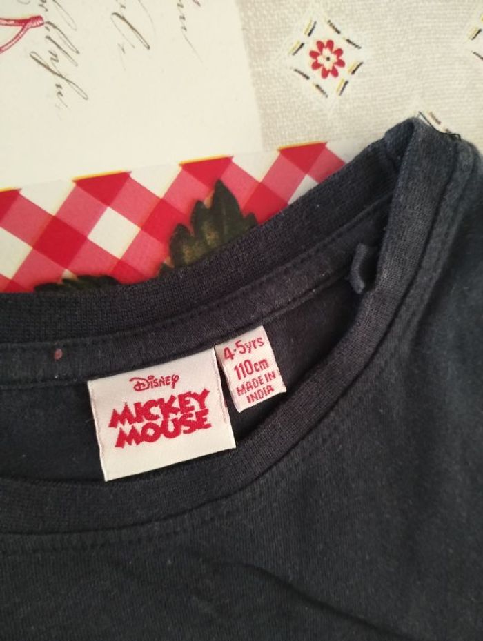 T-shirt manches courtes Mickey bleu 4-5 ans 110 cm - photo numéro 4