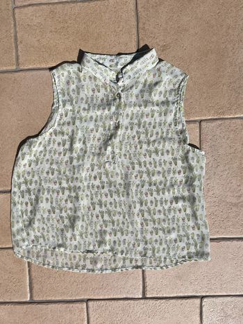 Blouse légère été motif cactus pull & Bear