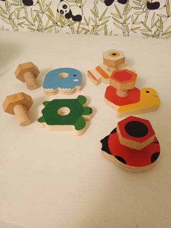 Jeu de vissage en bois Djeco