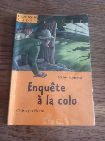 Livre enquête à la colo