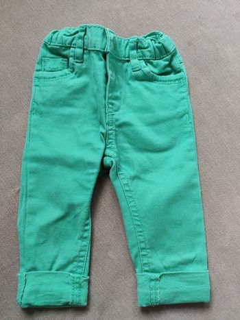 Jean vert in extenso 6 mois