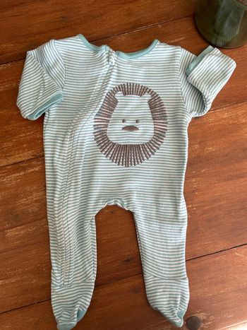 Pyjama zippé bleu et gris orchestra 1 mois