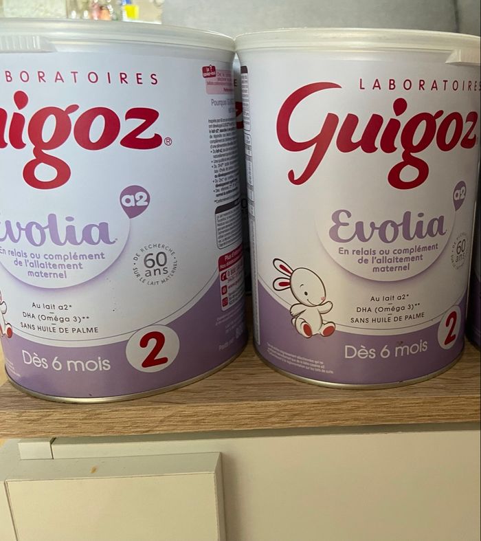 Guigoz évolia 2eme âge x3