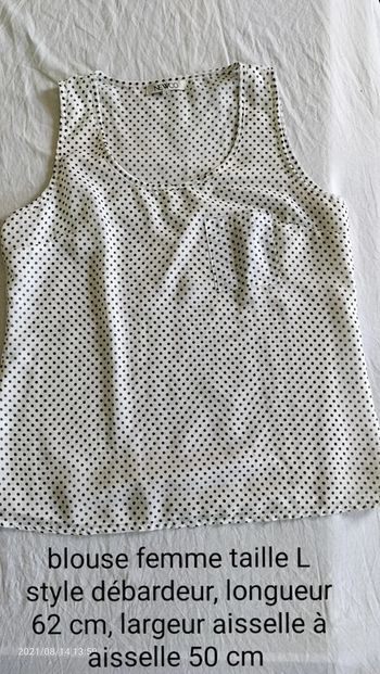Blouse femme manches débardeur Taille L 40