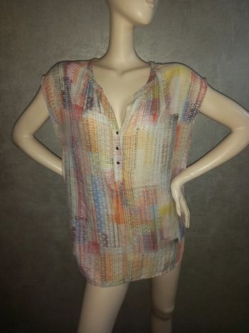 blouse sans manche coloré promod taille 40