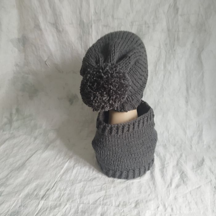 Ensemble bonnet col unisexe - photo numéro 2