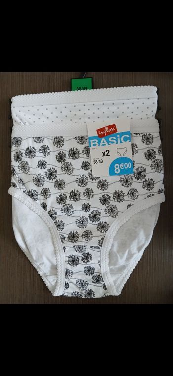 Lot de 2 culottes coton 38/40