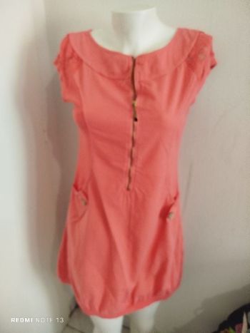 #kytietailleuniquefemme. Robe manches courtes taille unique