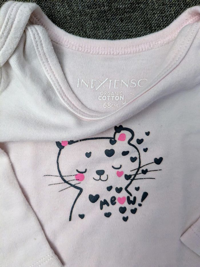 Lot de 5 bodies manches longues - Multi marques - 68 cm - Très bon état - photo numéro 8