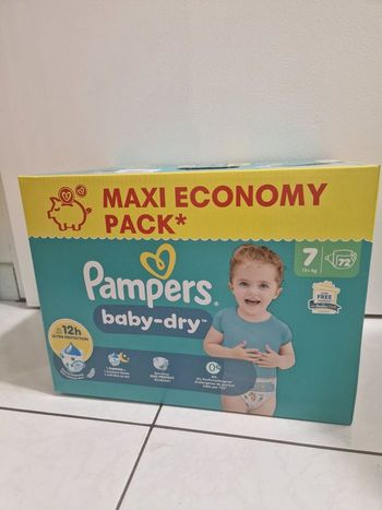 72 couches taille 7 pampers