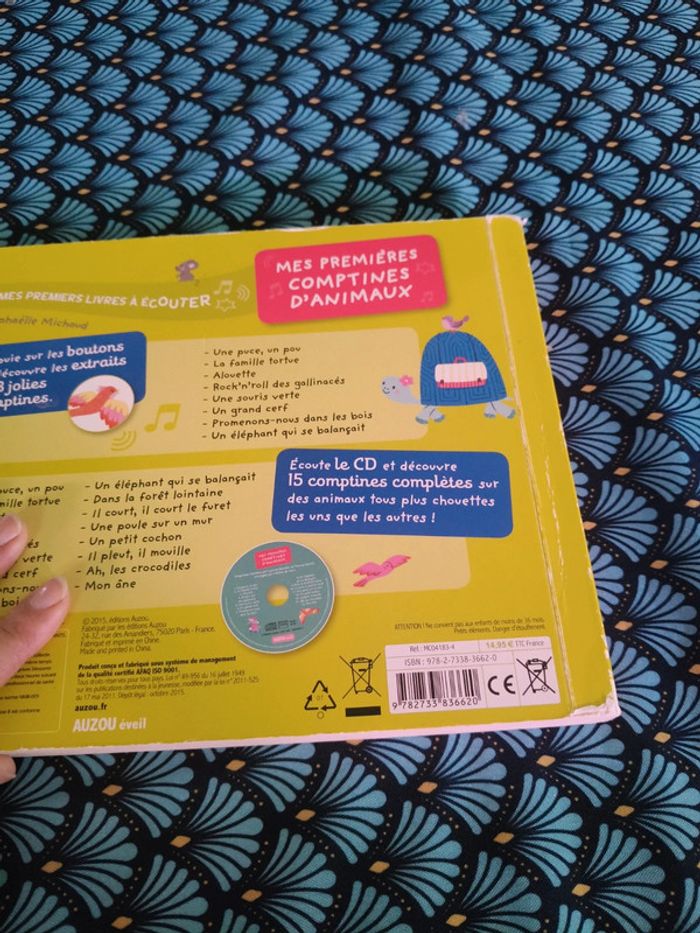 Livre mes premières comptines d'animaux - photo numéro 5