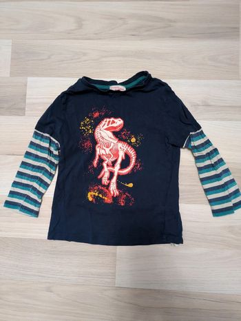 T-shirt manches longues garçon 5 ans T-Rex