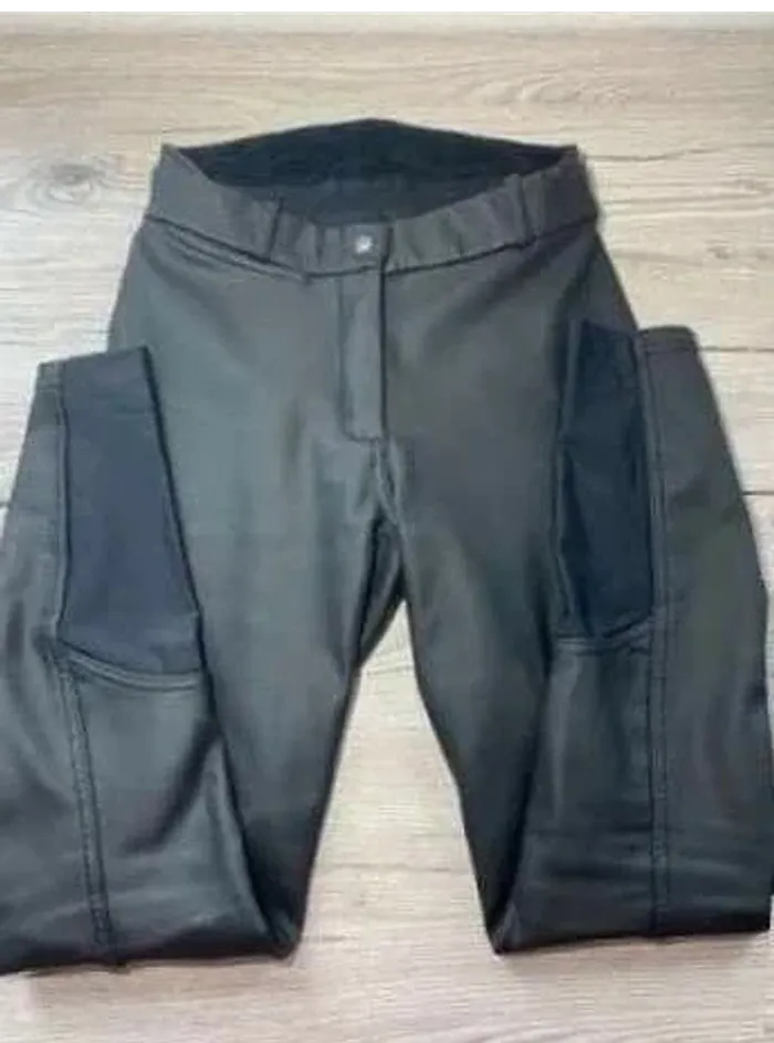01 Pantalon d’Équitation Imperméable Hiver Fourré Fouganza, Bon État - photo numéro 2
