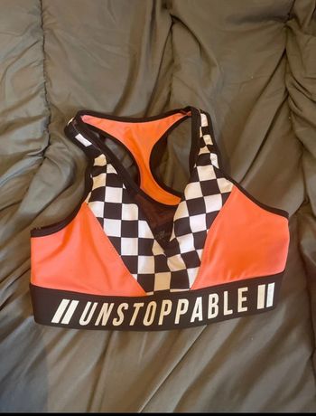 Brassière sport Undiz Unstoppable Noir/Corail - Neuve jamais portée
