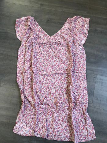 Blouse tunique camaïeu taille 36 fleurie printanière