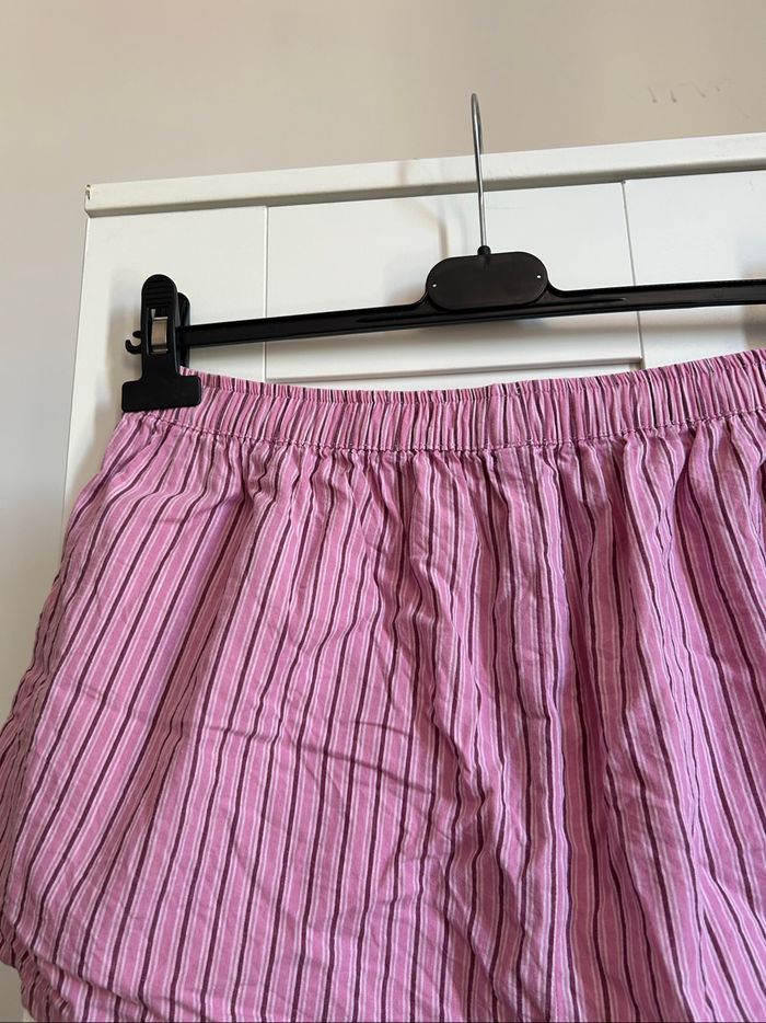 Short de pyjama rose à rayures Undiz Taille M - photo numéro 5