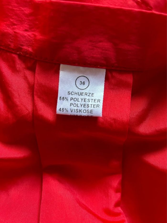 🍒Jolie robe traditionnelle autrichienne cottagecore dirndl red gingham austrian dress🍒 - photo numéro 12