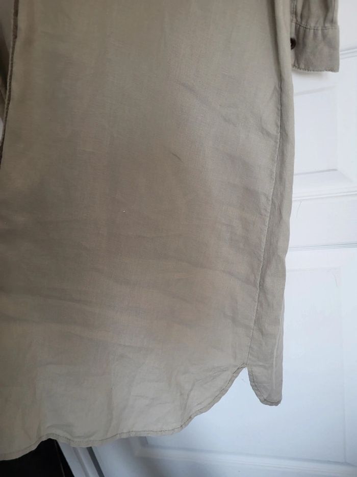 Robe chemise longue 100% lin taille 38 Promod - photo numéro 6