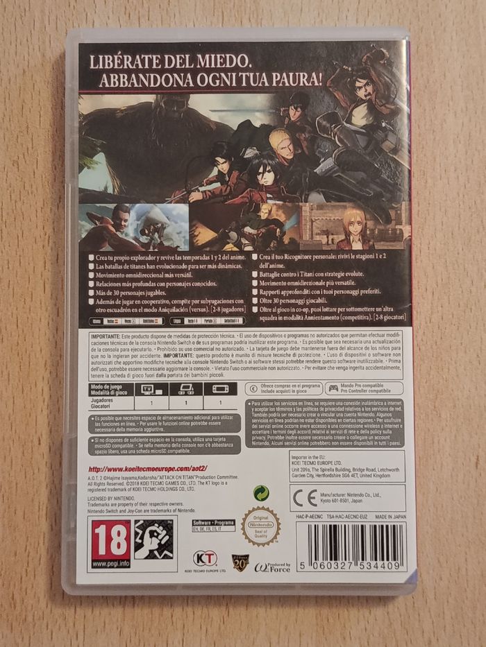 Attack on Titans 2 Switch - photo numéro 5