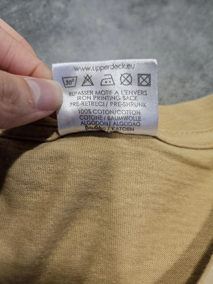 T-shirt à manches courtes unisexe - Taille 12/14 ans - Upperdeck - Camel - photo numéro 4