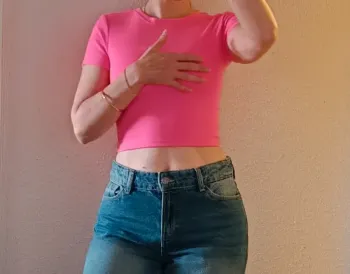 Crop top rose fluo t. XXS/32