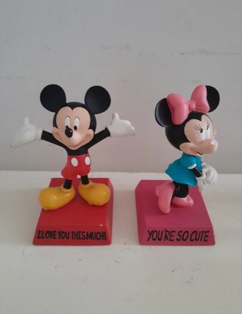 Lot de 2 figurines minie et mickey