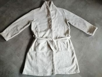 Peignoir polaire blanc Taille unique