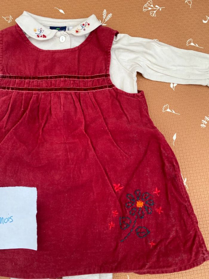 Robe + chemisier + collants 9 mois - photo numéro 2