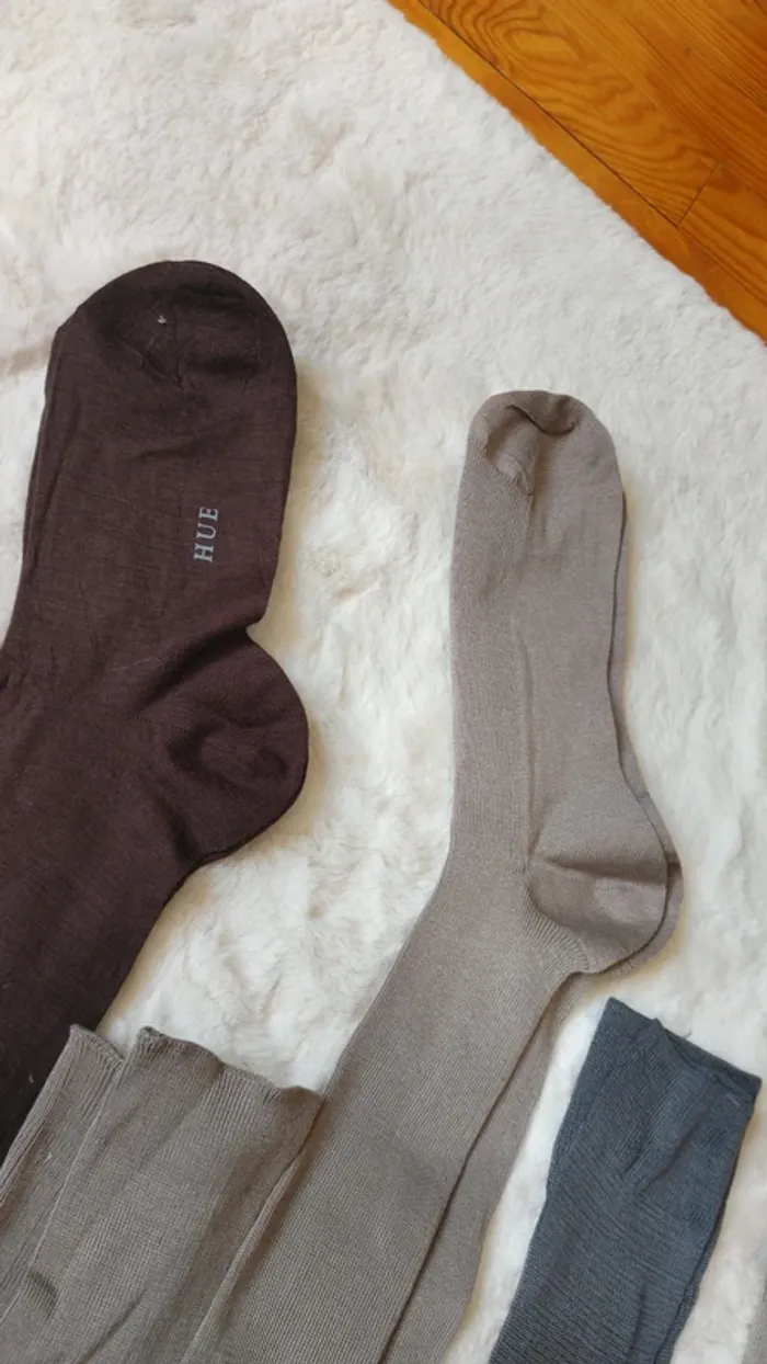 Lot de 6 chaussettes hautes en fil d'écosse - photo numéro 5