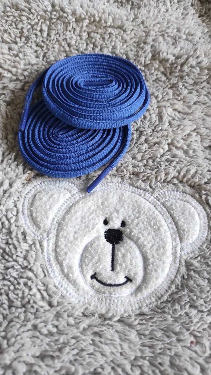 🔵 Lacets ovales 120 cm – Bleu