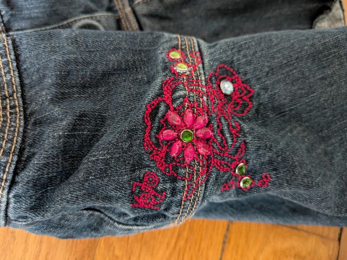 Jupe 6 ans fille broderie fleur kenzo hiver ou été - photo numéro 3