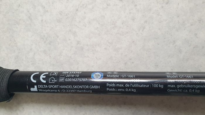 Canne réglable en hauteur normes CE Delta Sport - photo numéro 5