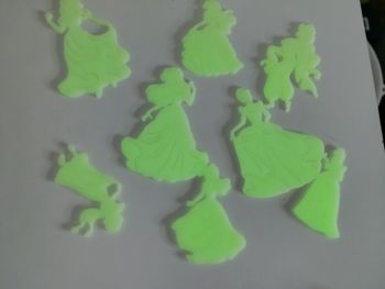 Figurines disney princesse phophorescent 