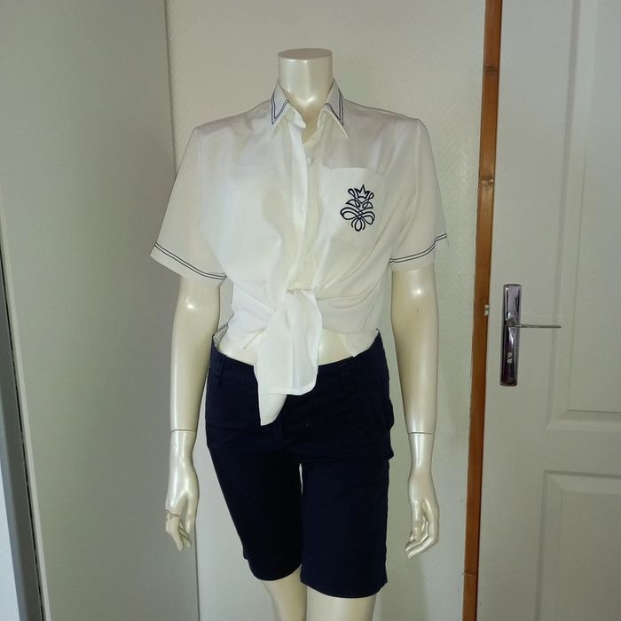 Chemise / Blouse by Damart esprit Marinière Vintage comme neuve taille 38