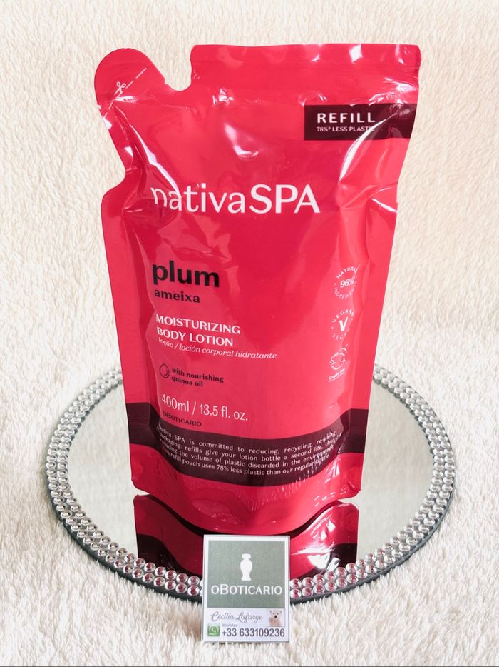 Recharge crème hydratante corps Nativa Ameixa OBoticario