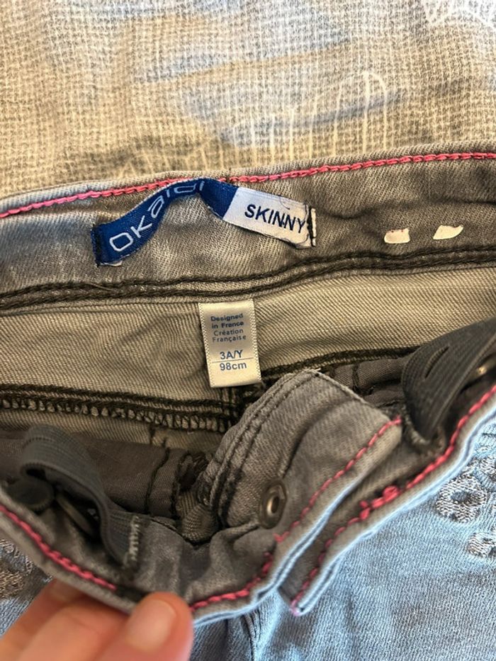 Jeans fille 3 ans skinny - photo numéro 2