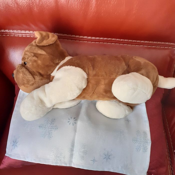 Doudou-peluche "Chiot Boxer/Bouledogue" *45cm/longueur - photo numéro 6