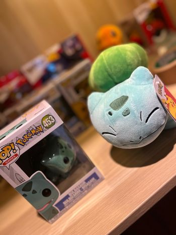 Funko pop + peluche Pokémon Bulbizarre 
