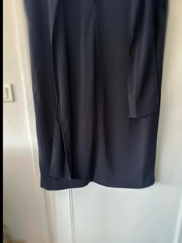 Robe midi sans manches droite bleu marine taille L Mango - photo numéro 4