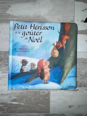 Livre petit hérisson et le goûter de Noël