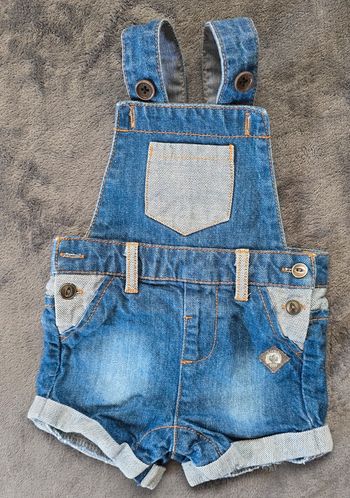 Salopette short en jean 6mois Kiabi