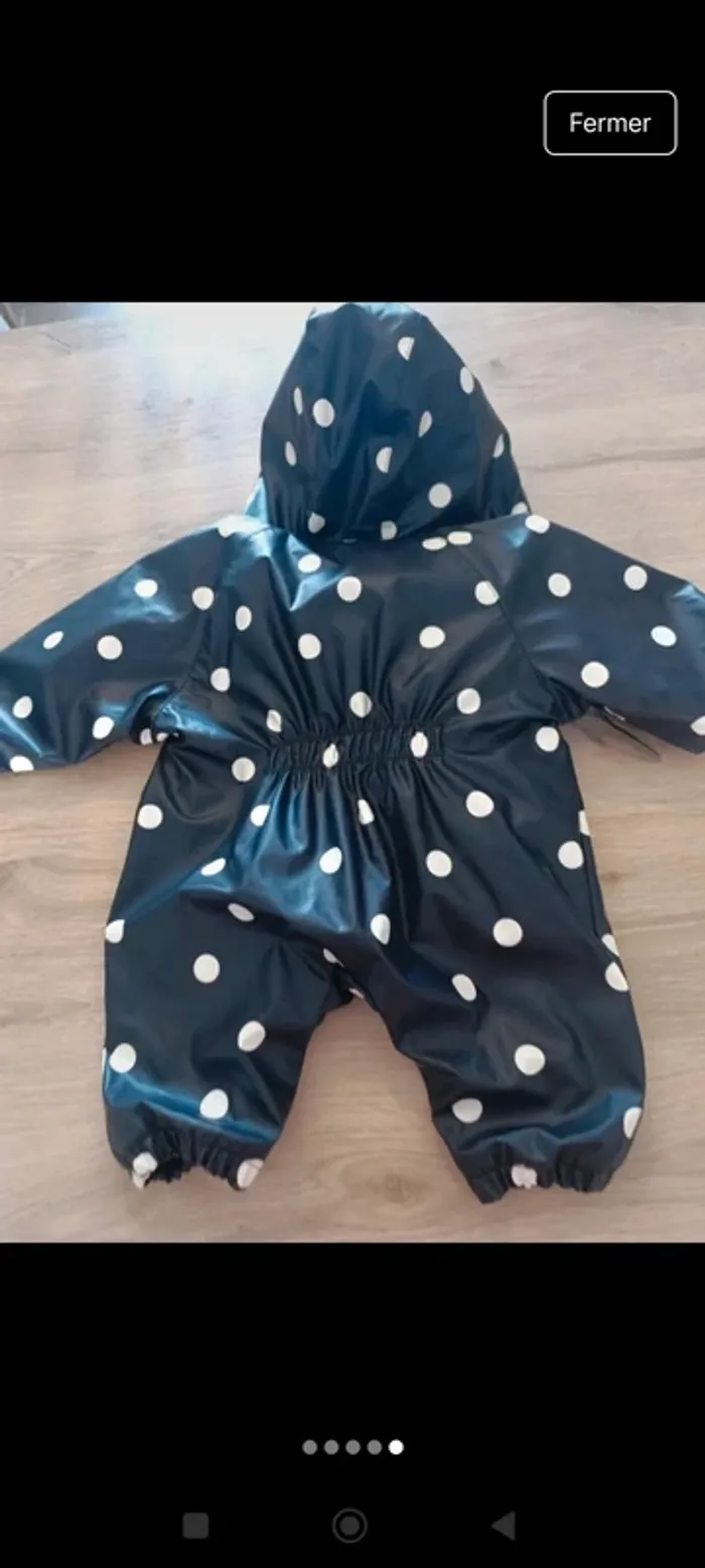 Combinaison imperméable mes p'tits cailloux - photo numéro 5